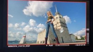 Aleyna Tilki klip çekimi için Kız Kulesi'ni seçti