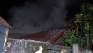Cam atölyesinde yangın