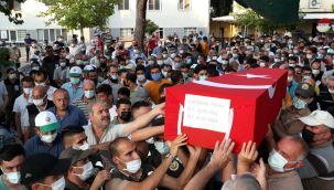 İZMİR YANGIN ŞEHİDİNİ UĞURLADI