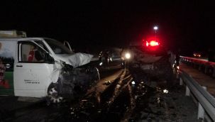 Tekirdağ'da ters yöne giren araç kazaya sebep oldu