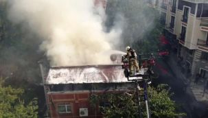 2 katlı binada yangın çıktı