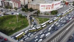 Avcılar'da trafik yoğunluğu pes dedirtti