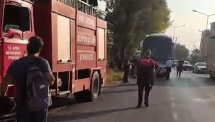 Aydın'da yolcu otobüsü ile otomobil çarpıştı
