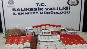 Etil alkol ve tütün operasyonu yapıldı