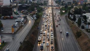 Haftanın ilk iş gününde trafik yoğunluğu