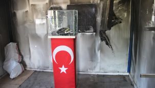 ŞEHİDİN EMANETLERİ YANGINDAN ZARAR GÖRMEDİ