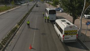 ALİAĞA'DA DRONE DESTEKLİ TRAFİK DENETİMİ