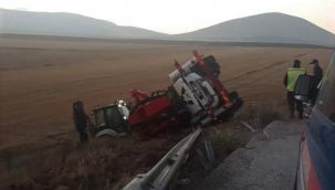 Beton mikserin devrilince bir canı aldı