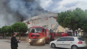 Bursa'da tekstil fabrikasında yangın