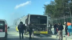 İETT otobüsünde korkutan yangın