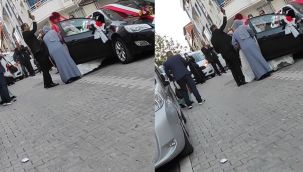 Kendi düğününde damat havaya ateş etti