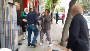Kız arkadaşını sokak ortasında böyle dövdü