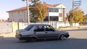Patinaj çekip, drift atan ehliyetsiz gence 12 bin 96 TL ceza