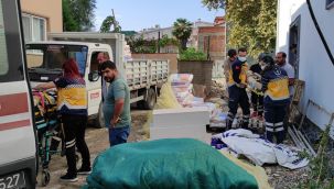 Sakaray'da 2 işçi inşaattan düşerek yaralandı