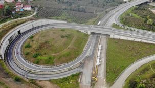 Türkiye'nin en pahalı yol projesi olan Ordu Çevre yolunda çalışmalar sürüyor