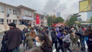 Beşiktaş'ta okulda yangın paniği