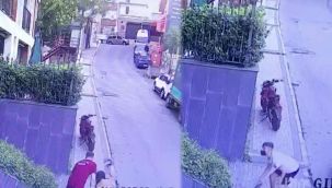 Beyoğlu'nda gasp içinde gasp kamerada