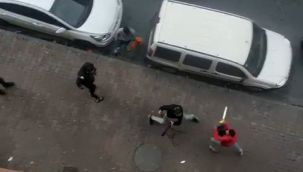 Esenyurt’ta testere ve sandalyeler havada uçuştu