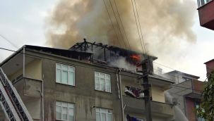 Ocakta unutulan yemek yangın çıkardı