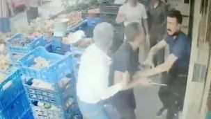 Pazarcı bir şahıs tarafından bıçaklandıktan sonra dövüldü