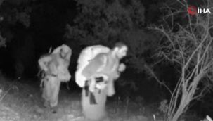 PKK'lı teröristler fotokapana böyle yakalandı