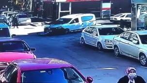 SCOOTER İLE ARACIN ÇARPIŞMA ANI KAMERADA