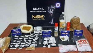 Adana'da 10 kilo 682 gram esrar ele geçirildi