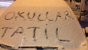 Artvin'de buzlanma ve kar yağışı nedeniyle okullar yine tatil edildi
