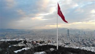 Çamlıca Tepesi beyaza büründü