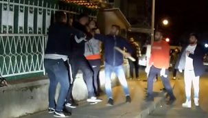 Kavgada sopa, tekme ve yumruklar havada uçuştu