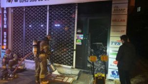Pendik'te iş yeri yangını