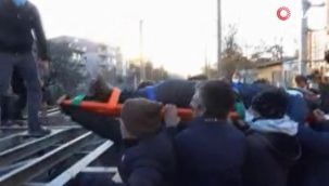 Yayaya tren çarptı