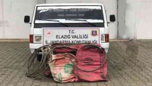 Elazığ'da 157 bin liralık malzeme çalan 3 şüpheli yakalandı