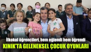 Kınık'ta Geleneksel çocuk oyunları: İlkokul öğrencileri hem eğlendi hem öğrendi