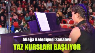Aliağa Belediyesi Sanatevi, yaz kursları başlıyor