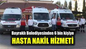 Bayraklı Belediyesinden 6 bin kişiye hasta nakil hizmeti