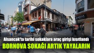 Bornova Sokağı artık yayaların: Alsancak'ta tarihi sokaklara araç girişi kısıtlandı