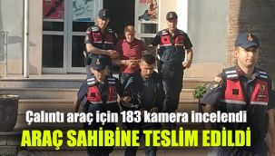 Çalıntı araç için 183 güvenlik kamerası incelendi: Araç sahibine teslim edildi