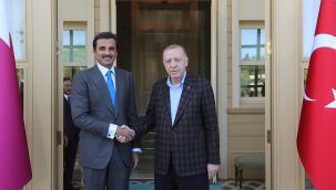 Cumhurbaşkanı Erdoğan, Katar Emiri Al Sani ile görüştü