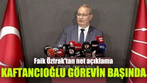 Faik Öztrak'tan net açıklama: Kaftancıoğlu görevinin başında