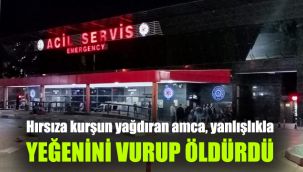 Hırsıza kurşun yağdıran amca, yanlışlıkla yeğenini vurup öldürdü