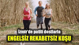 İzmir’de patili dostlarla engelsiz rekabetsiz koşu