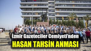İzmirli gazeteciler Hasan Tahsin'i andı