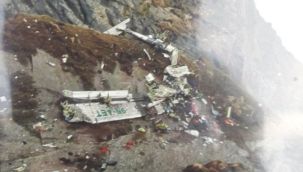 NEPAL'DE KAYBOLAN UÇAĞIN ENKAZI BULUNDU