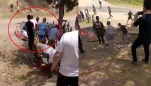 Ralli yarışında ölüm teğet geçti