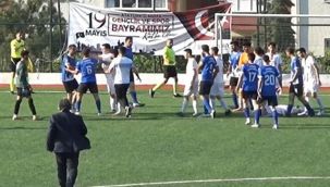 Saha bir anda ringe dönüştü