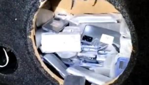 Şanlıurfa'da ses sistemi içerisinde 267 adet cep telefonu ele geçirildi