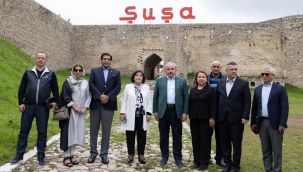 TBMM Başkanı Şentop Şuşa'yı ziyaret etti