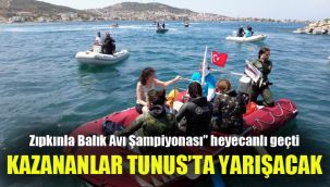 Zıpkınla Balık Avı Şampiyonası” heyecanlı geçti: Kazananlar Tunus'ta yarışacak