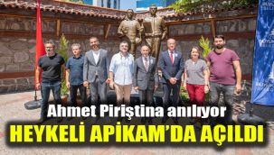 Ahmet Piriştina anılıyor: Heykeli APİKAM’da açıldı